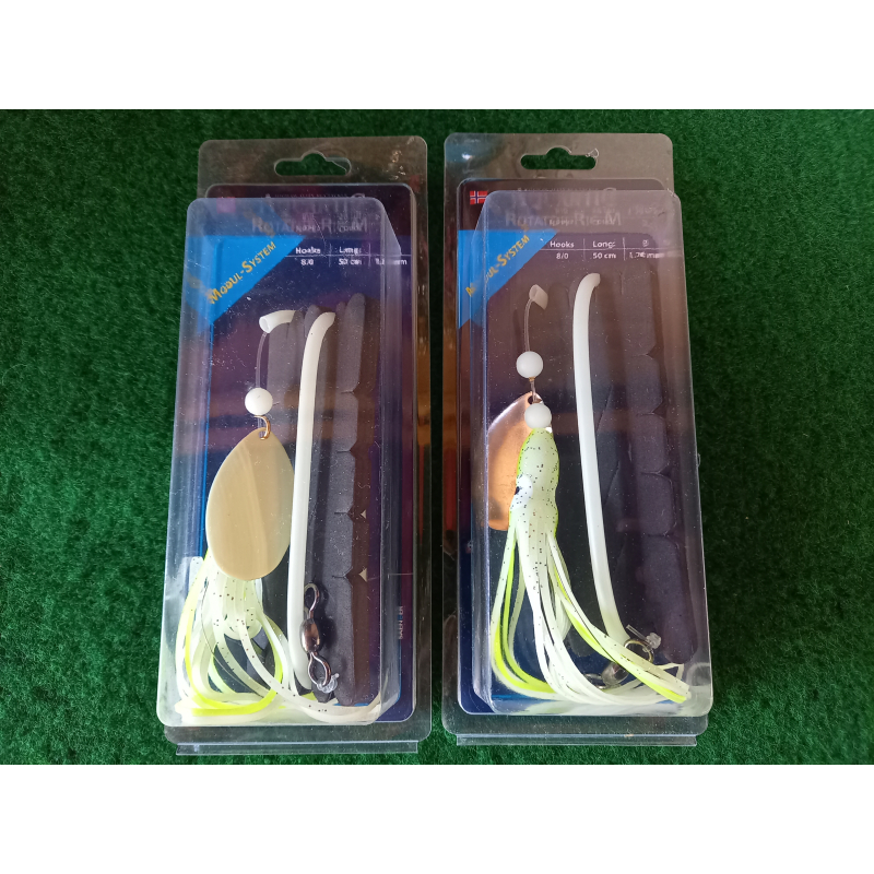 Leng Onderlijn 8/0 (met octo en lumi tube) rotator Rig M